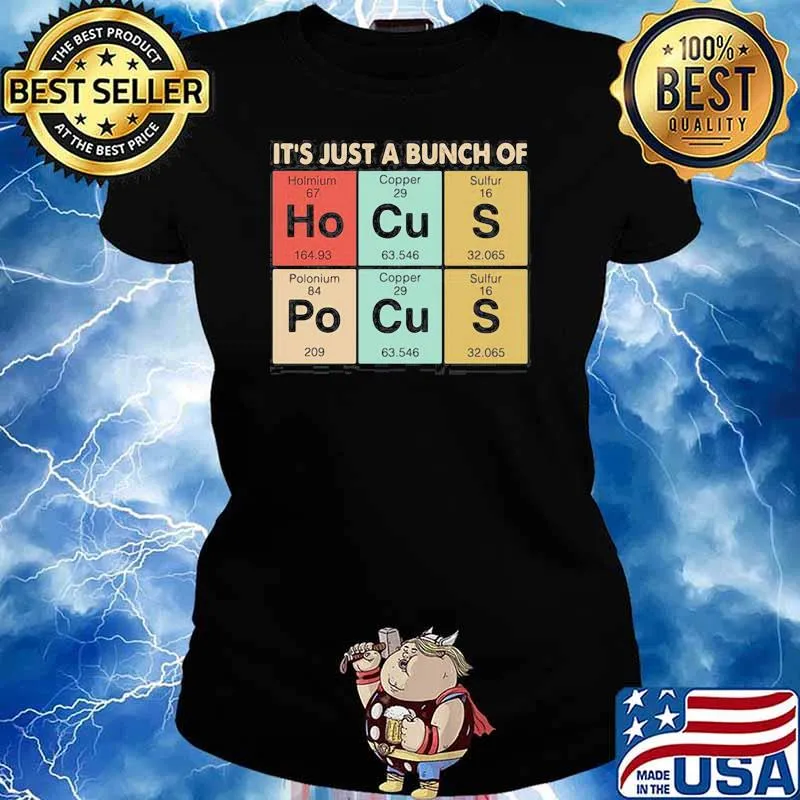 Its Just A Bunch Of Holmium Copper Sulfur Polonium Copper Sulfur s Ladies tee