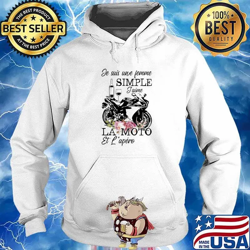 Je Suis Une Jemime Simple Jaime La Moto Et L’apero Lisa Motorcycle Flowers Shirt Hoodie