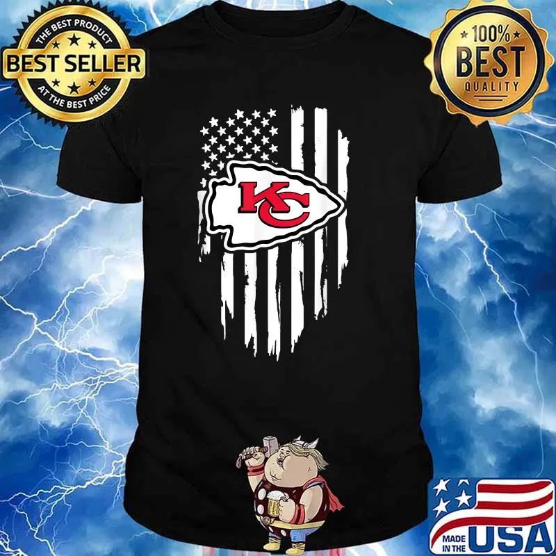 Kansas City Fan Football Love Chief Flag Usa Shirt
