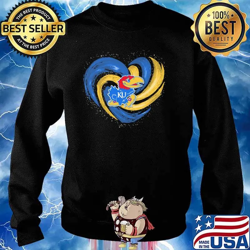 Kansas Jayhawks KU Baseketball Shirt Sweater