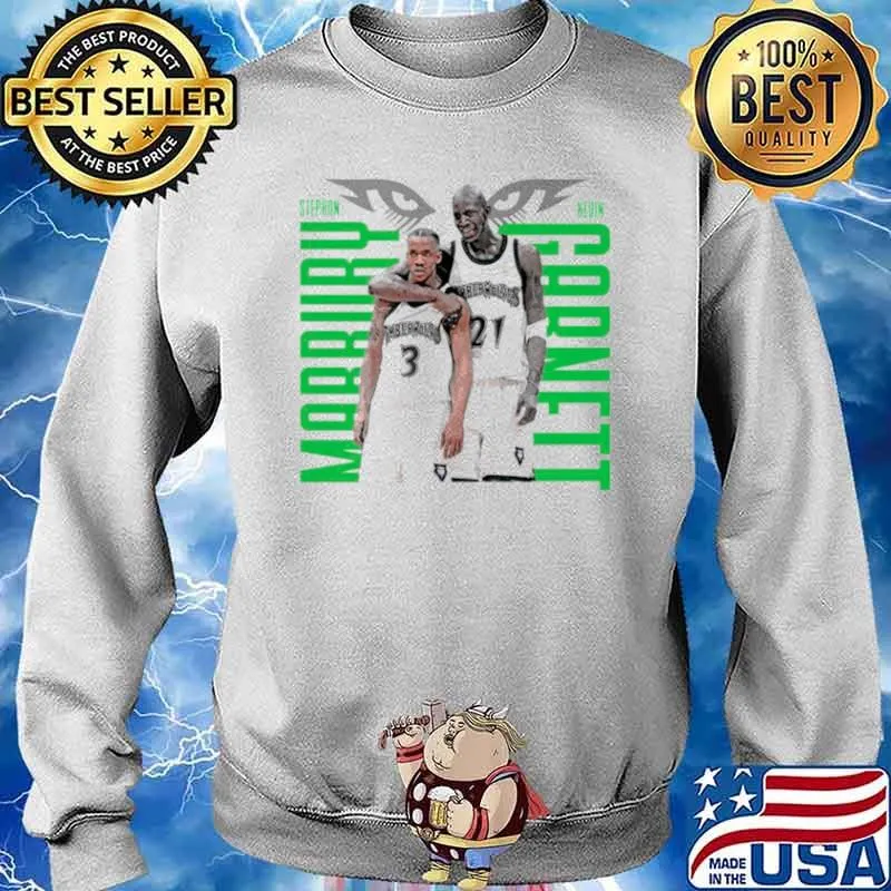 Kevin Garnett and Stephon Marbury Minnesota Timberwolves Sweater