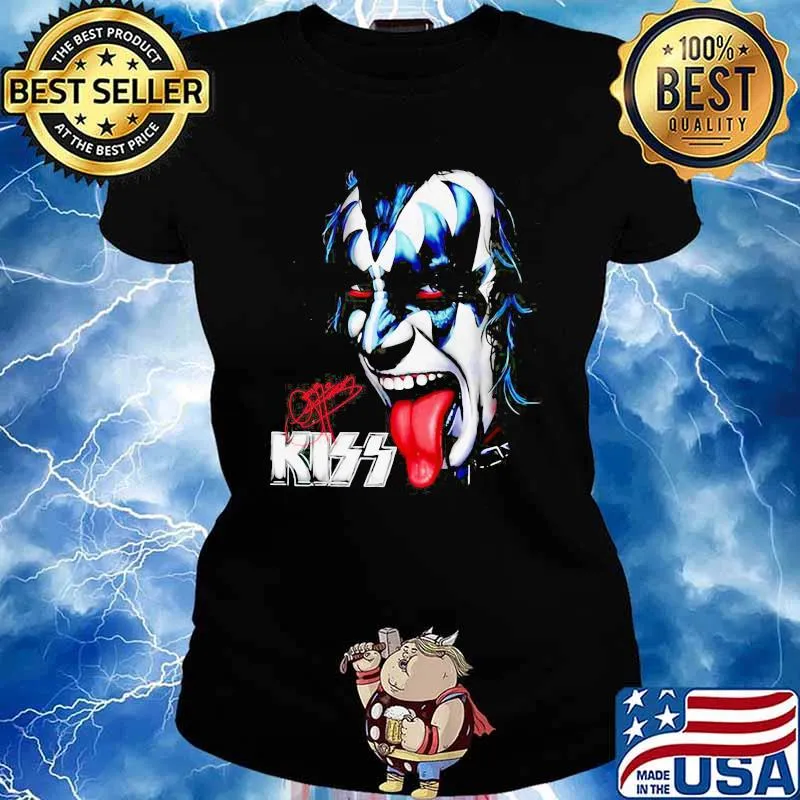 Kiss Band Lover Signature Shirt Ladies tee
