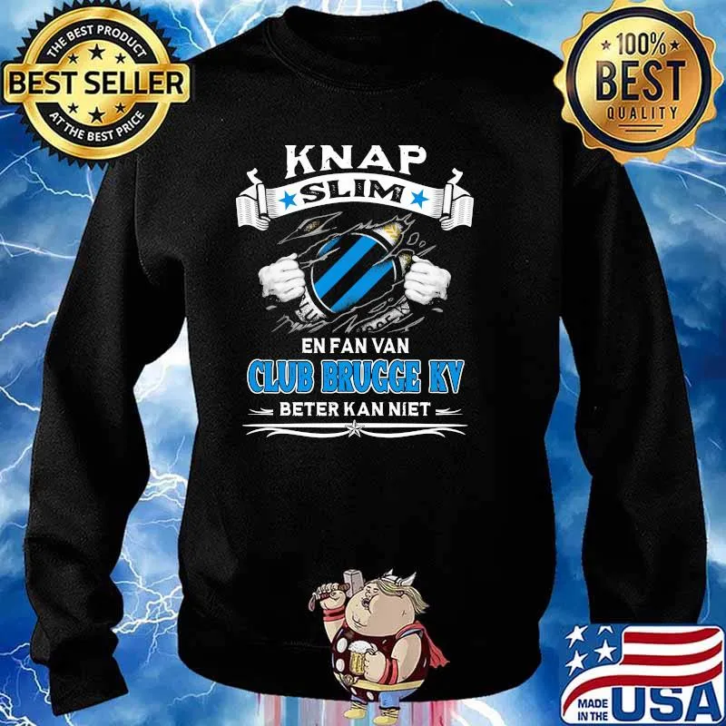 Knap Slim En Fan Van Club Brugge Kv Beter Kan Niet Shirt Sweater