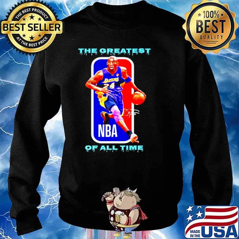 Kobe Bryant the greatest of all time NBA signatures Sweater