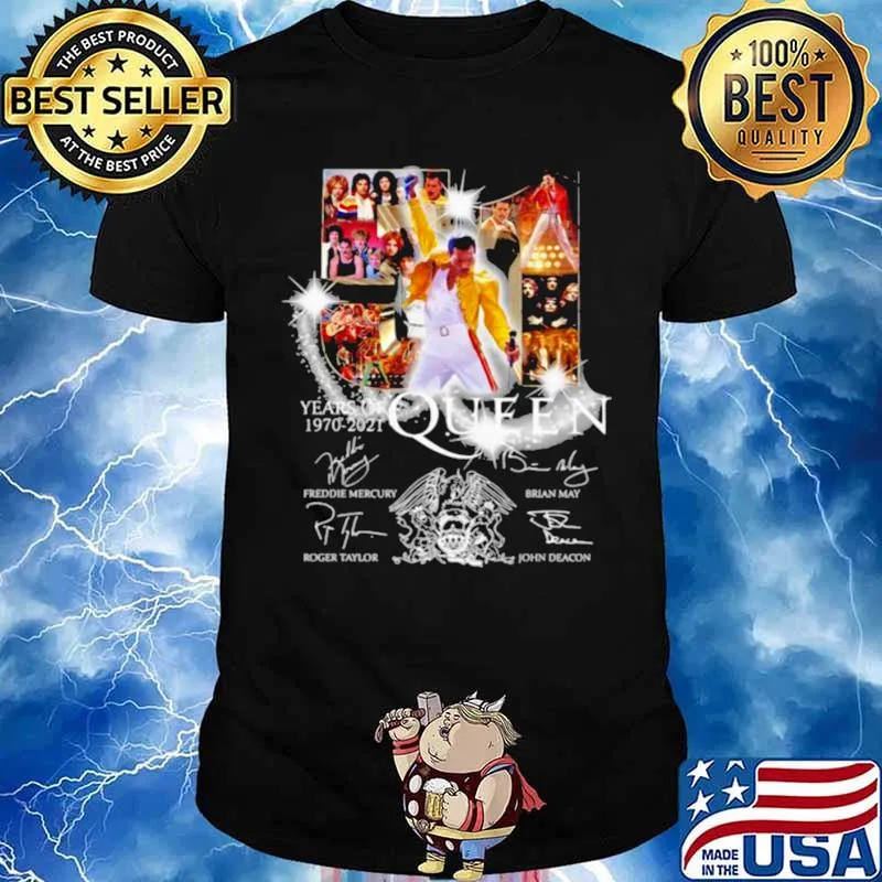 51 Years Of 1970 2021 Queen Signatures Shirt