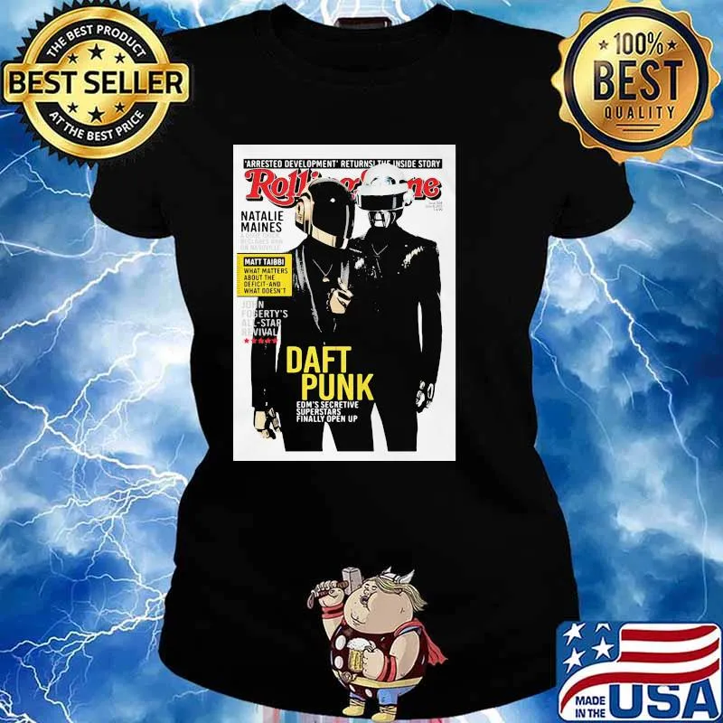 Magazine Daft Punk Rolling Stone Shirt Ladies tee