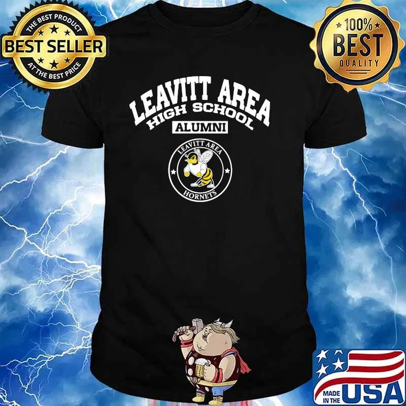 Leavitt Area High School Alumni Hornets Bee Logo Shirt