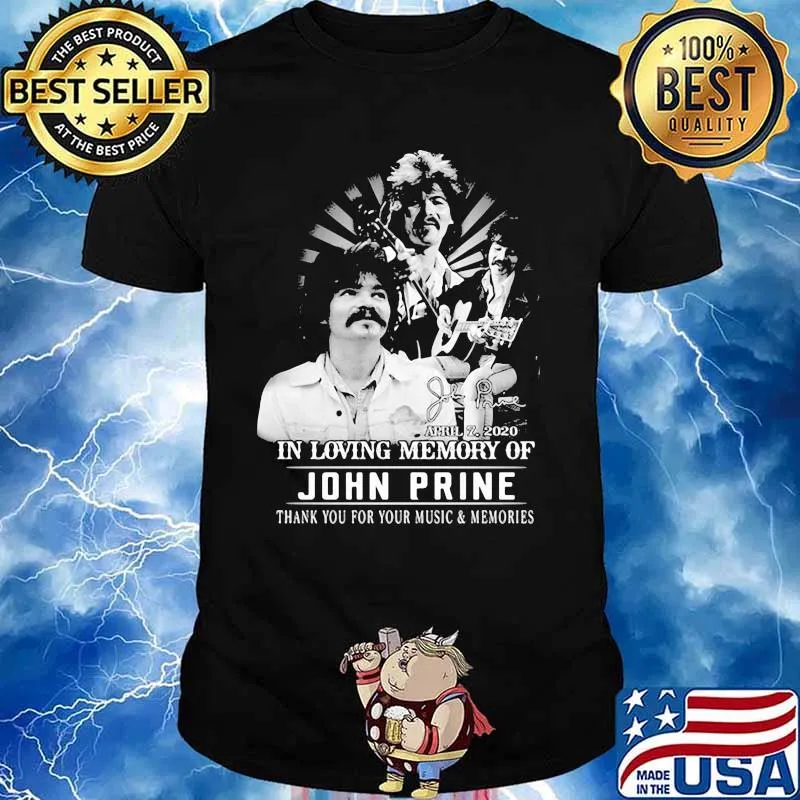 Legend John Prine In Loving Memory Thank You For Your Music And Memories Signature Shirt