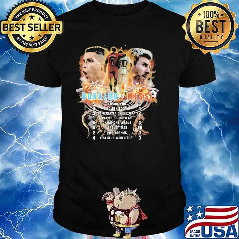 Legend Ronaldo Vs Messi Soccer Signature Shirt
