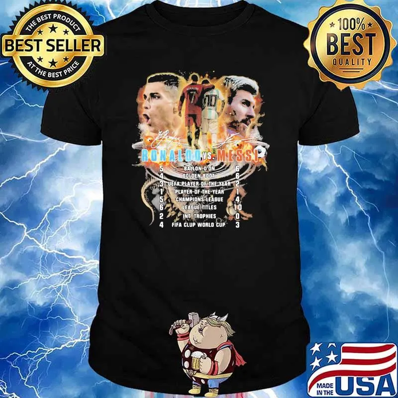 Legends Football Messi And Ronaldo Signature Shirt