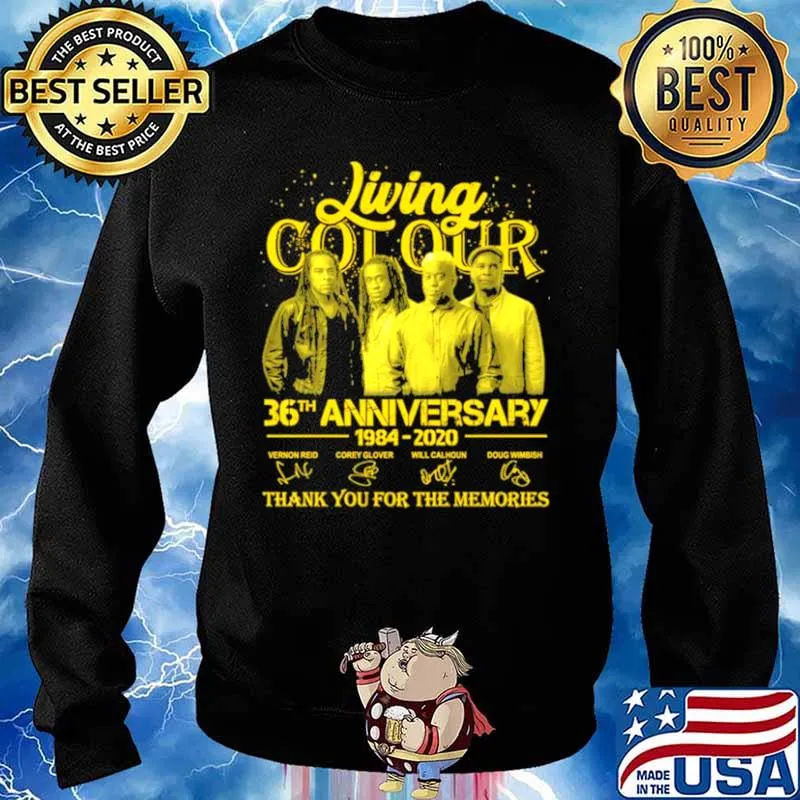 Living Cot Our 36th Anniversary 1984 2020 Signatures Thank You For The Memories Shirt Sweater