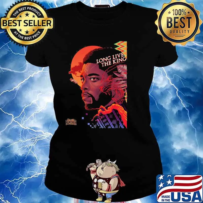 Long Live The King Of Wakanda Forever Black Panther Shirt Ladies tee