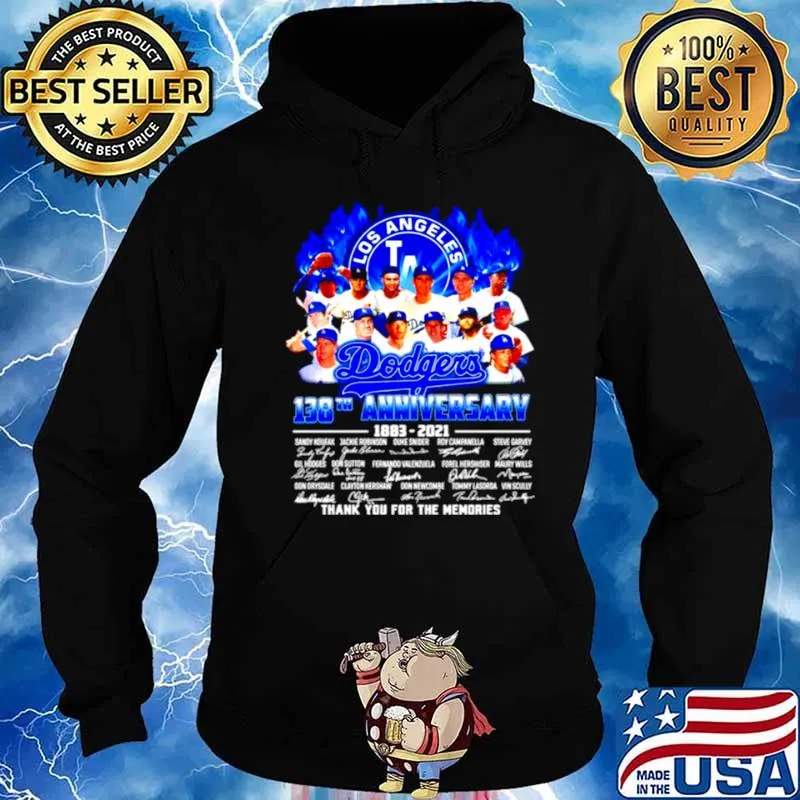 Los Angeles Dodgers 138th anniversary 1883 2021 thank you for the memories Hoodie