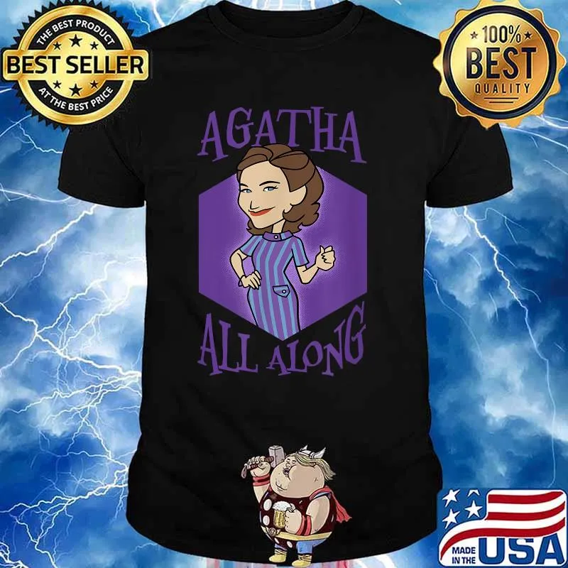 Marvel Wandavision Agatha All Along Purple Portrait Shirt