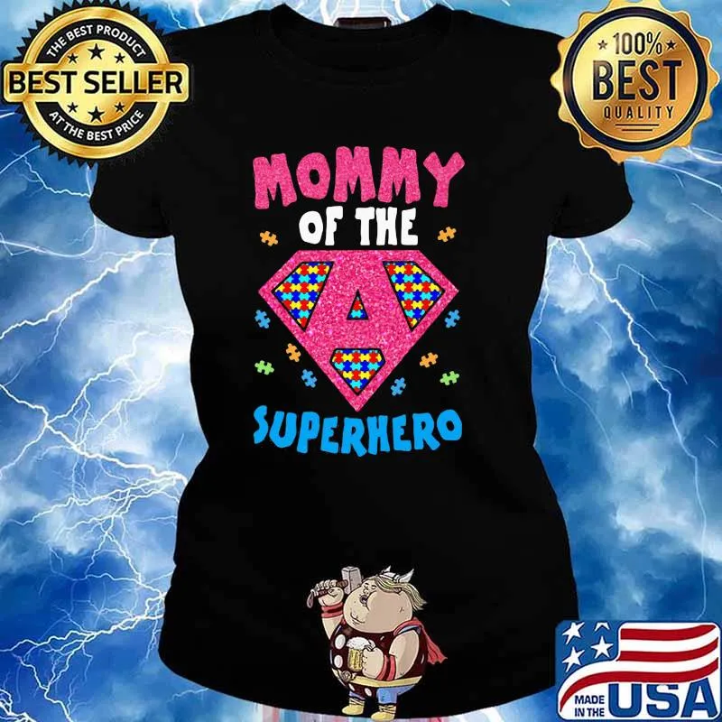 Mommy Of The Super hero Shirt Ladies tee