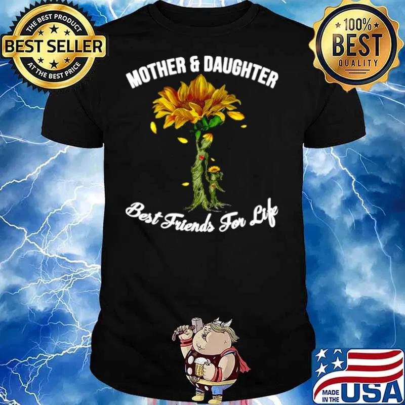 Mother And Daughter Sunflower Best Friends For Life shirt
