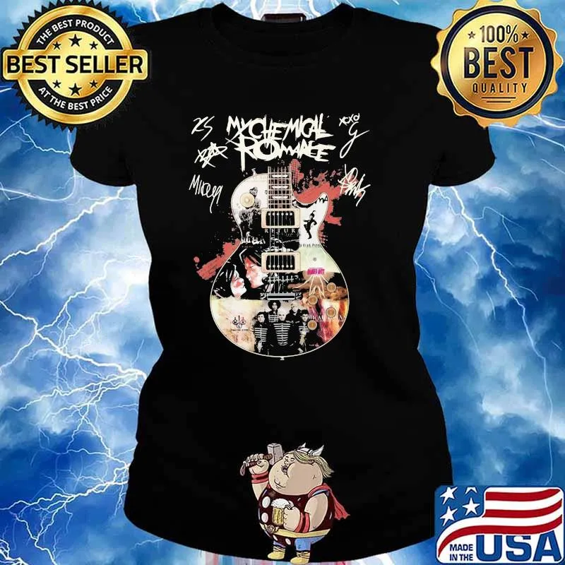 My Chemical Romance Guitar Signature Shirt Ladies tee