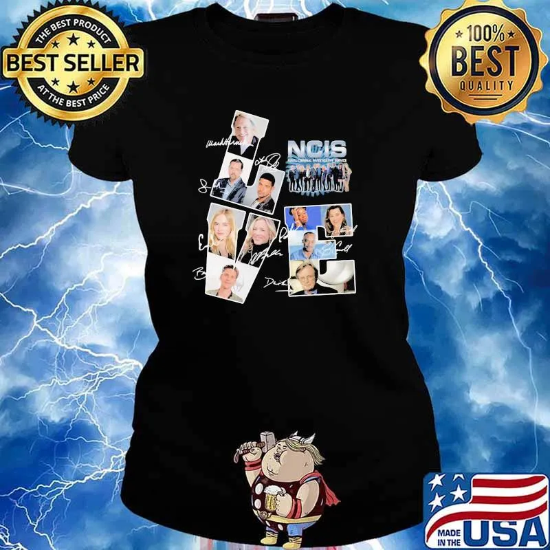 NCIS Naval Crimal Investigative Love Signature Shirt Ladies tee