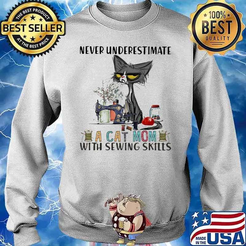 Never underestimate a cat mom with sewing skill Sweater