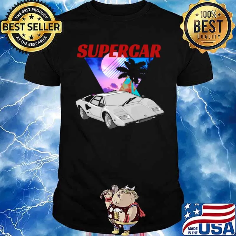 Nice retro style1990s Supercar shirt