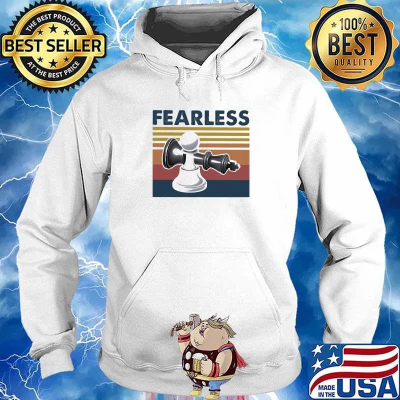 Official Fearless Play Chess Vintage Shirt Hoodie