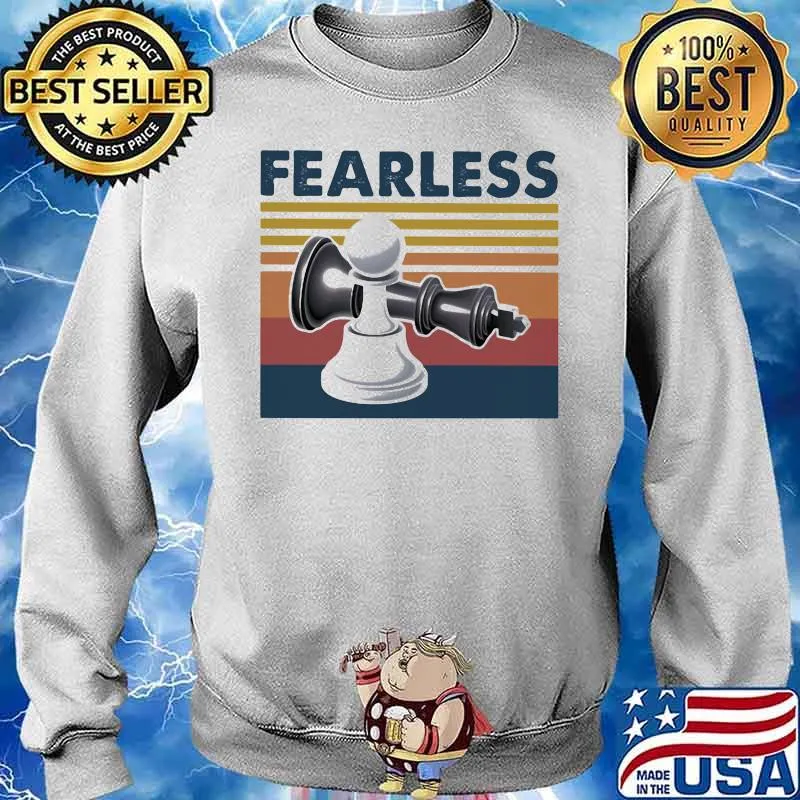 Official Fearless Play Chess Vintage Shirt Sweater