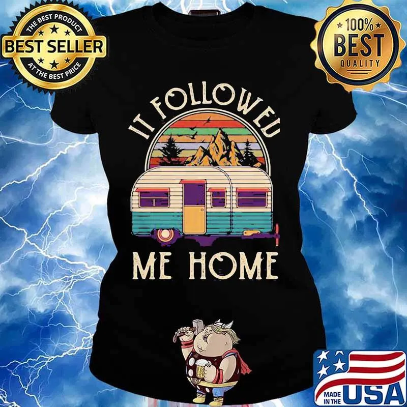 Official It Followed Me Home Campin Vintage Shirt Ladies tee