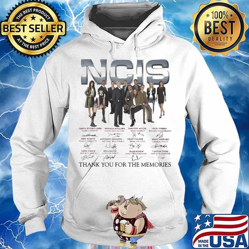 Official NCIS Thank You For The Memories Signature Shirt Hoodie