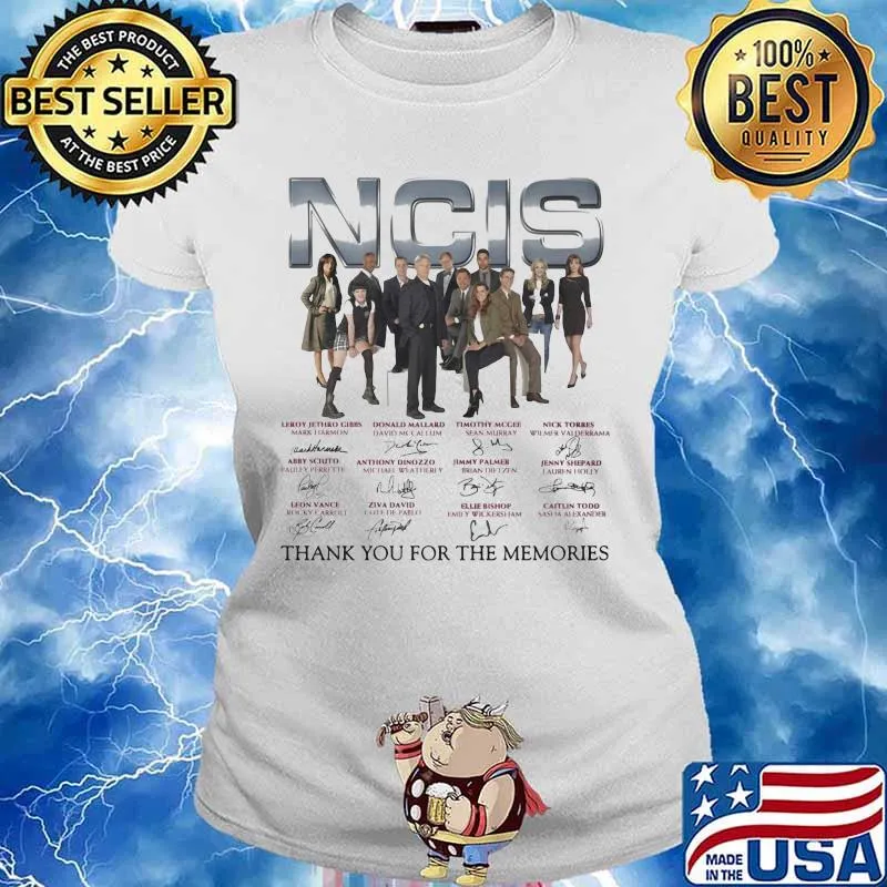 Official NCIS Thank You For The Memories Signature Shirt Ladies tee