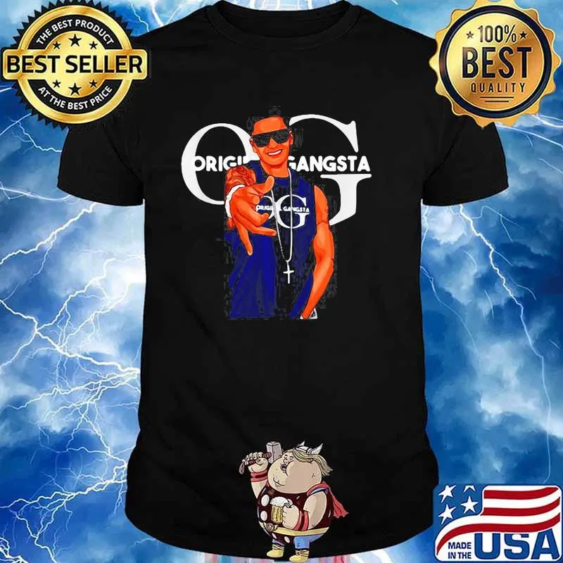 ORIGINAL GANGSTA PAULY D OG WITH SUNGLASSES AND CHAIN SHIRT Unisex
