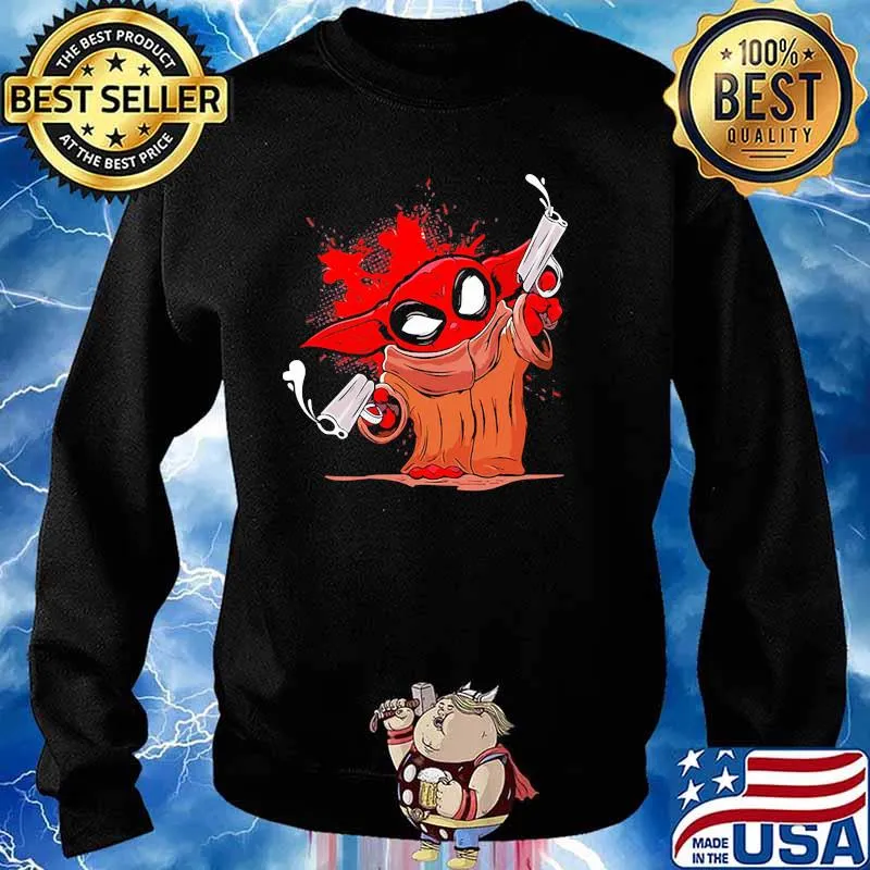Pew Pew Baby Yoda Gun Shirt Sweater