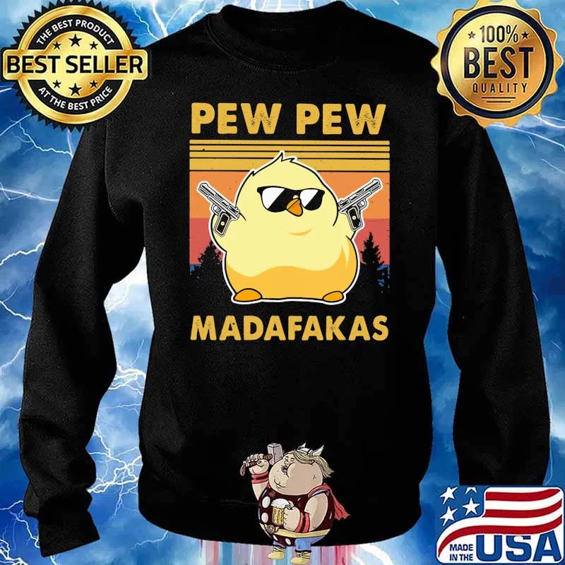 Pew Pew Madafakas Chicken Huntting Vintage Shirt Sweater