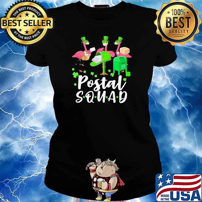Premium Flamingo Postal Squad Shirt Ladies tee
