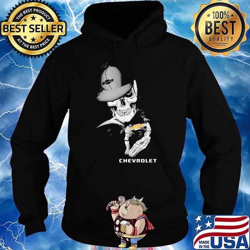 Punisher Skull Logo With Chevrolet Car Shirt Hoodie