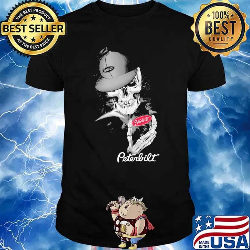 Punisher Skull With Peterbilt Car Logo Symbol Shirt