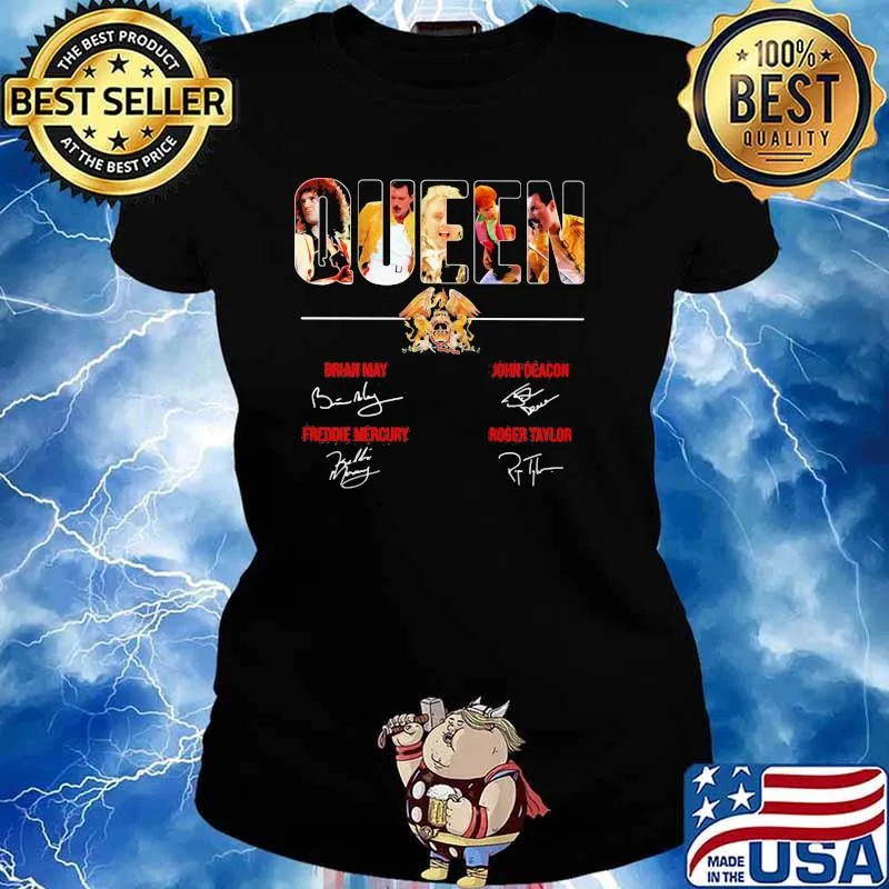 Queen Band Music Signature Shirt Ladies tee