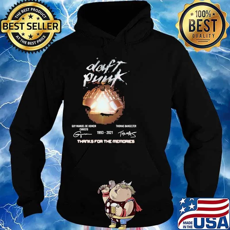 Daft Punk 1993 2021 Thanks For The Memories Signature Shirt Hoodie