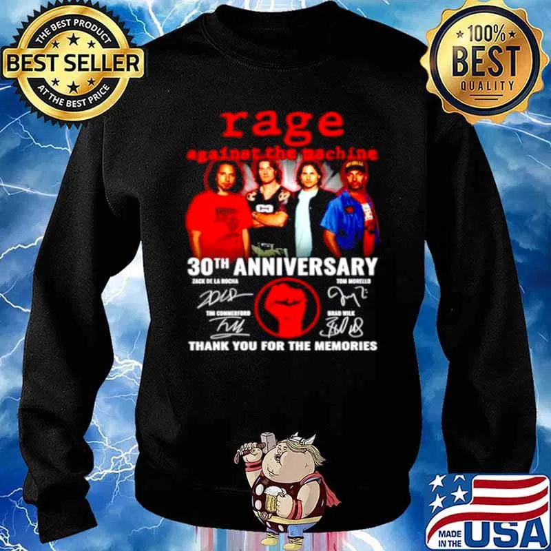 Rage against the machine 60Th anniversary signature thank for the memories Sweater