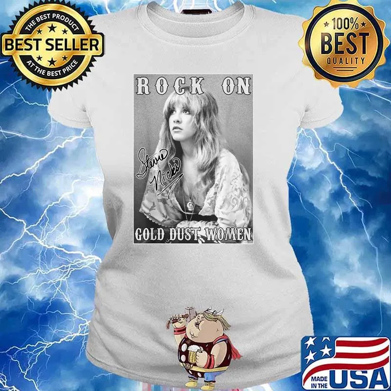 Rock On Gold Dust Women Signature Stevie Tees Nicks Shirt Ladies tee