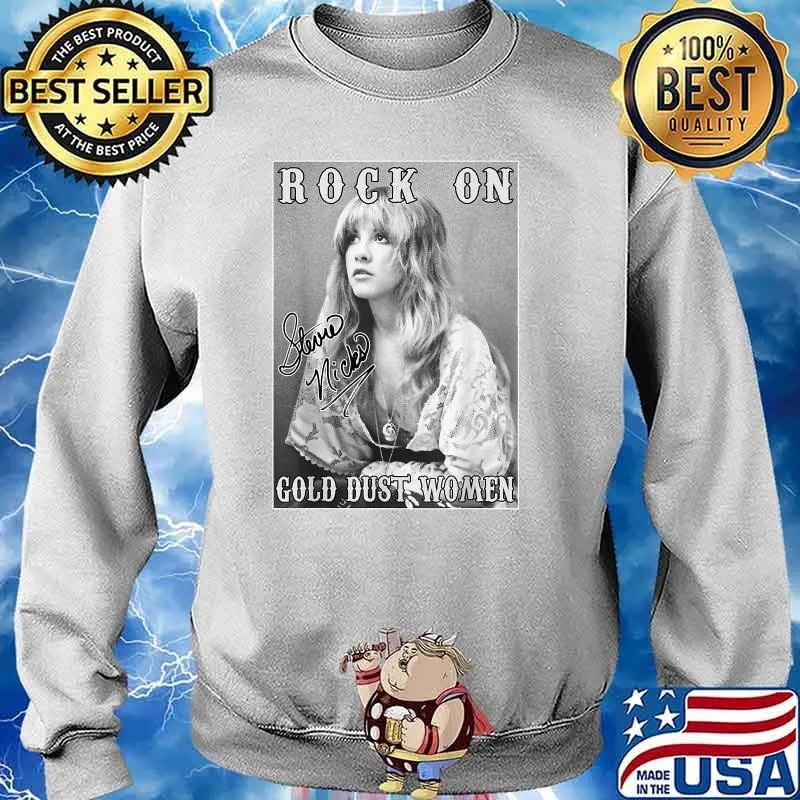 Rock On Gold Dust Women Signature Stevie Tees Nicks Shirt Sweater