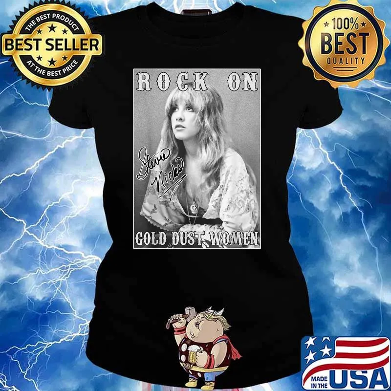 Rock On Stevie Tees Nicks Birthday Fan Signature Shirt Ladies tee