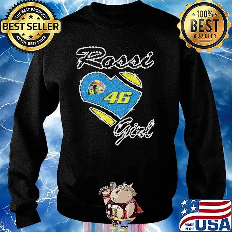 Rossi Girl Legend Motogp Love Heart Shirt Sweater