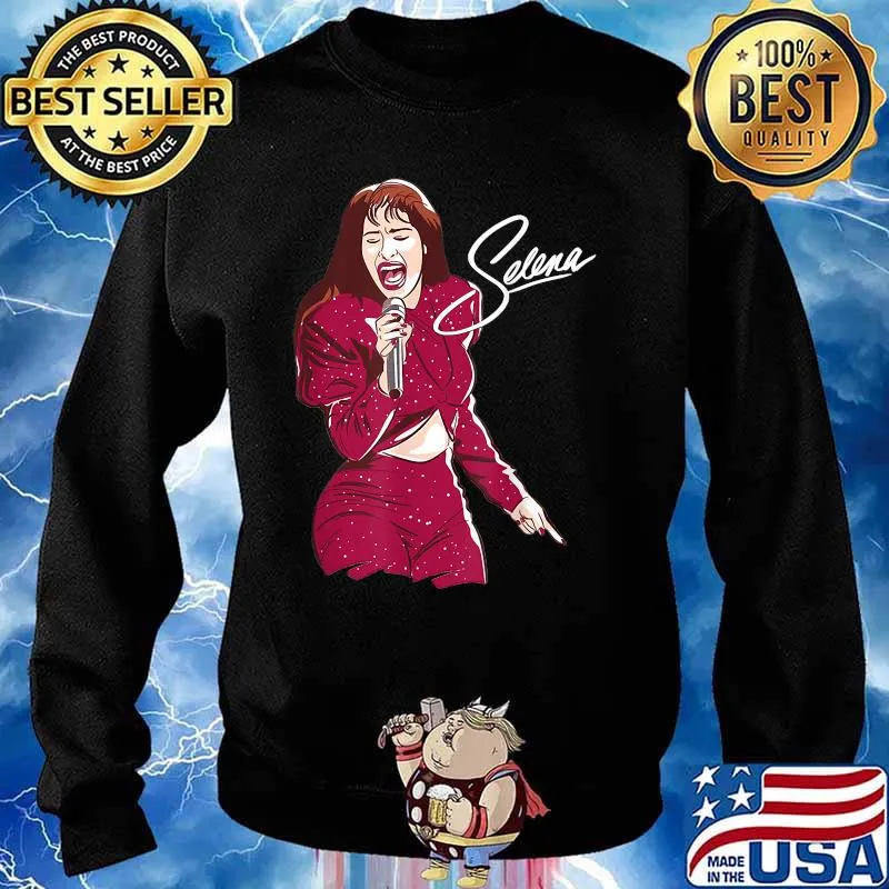 Selenas 80s Quintanilla Funny Music Signature Shirt Sweater