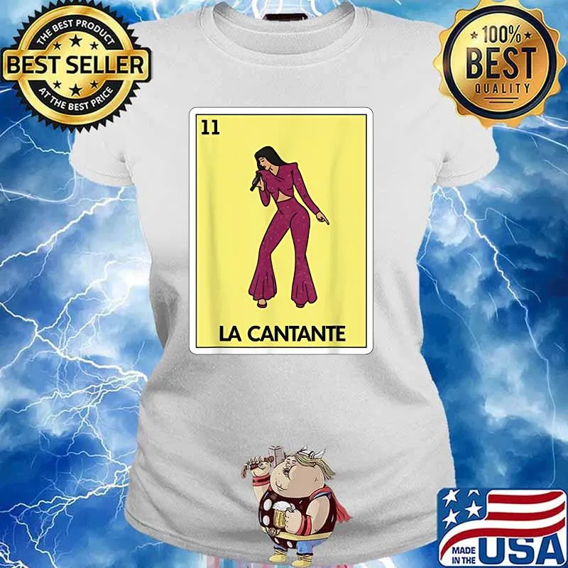 Selenas Quintanilla La Cantante Lottery Mexican Lottery Shirt Ladies tee