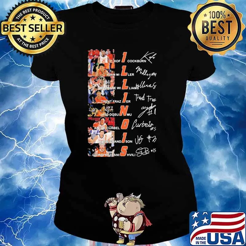 Signature Of Player Team Illinois Shirt Ladies tee
