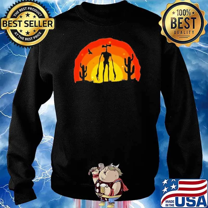 Siren Head Costume For Boys Desert Saguaro Plants Sweater