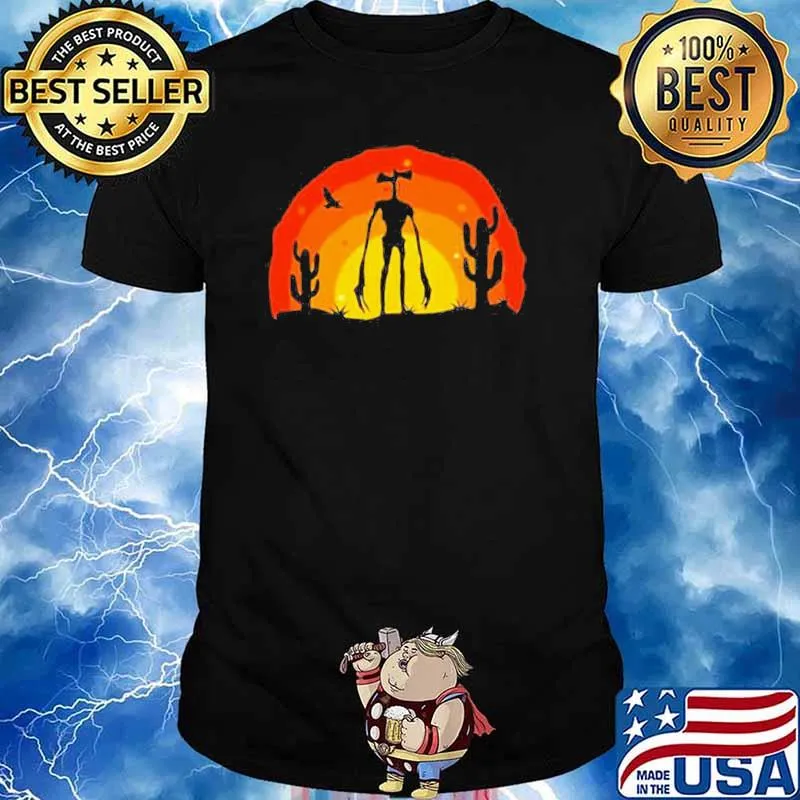 Siren Head Costume For Boys Desert Saguaro Plants shirt