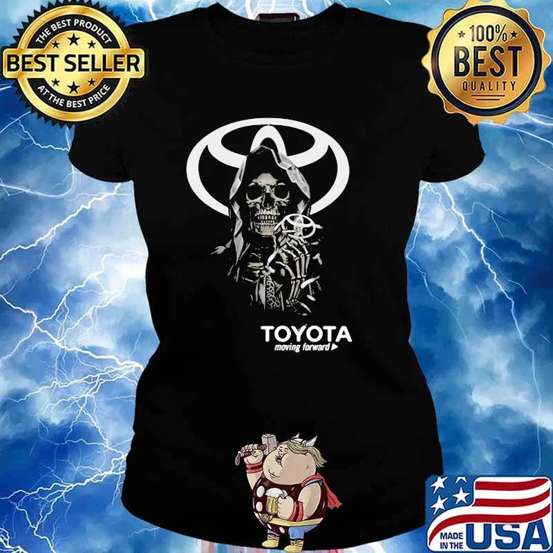 Skull Hug Toyota Moving Forward Logo Shirt Ladies tee