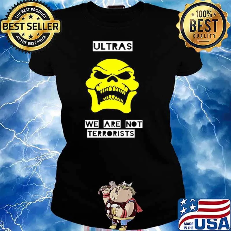 Skull Ultras We Are Not Terrorists Ladies tee