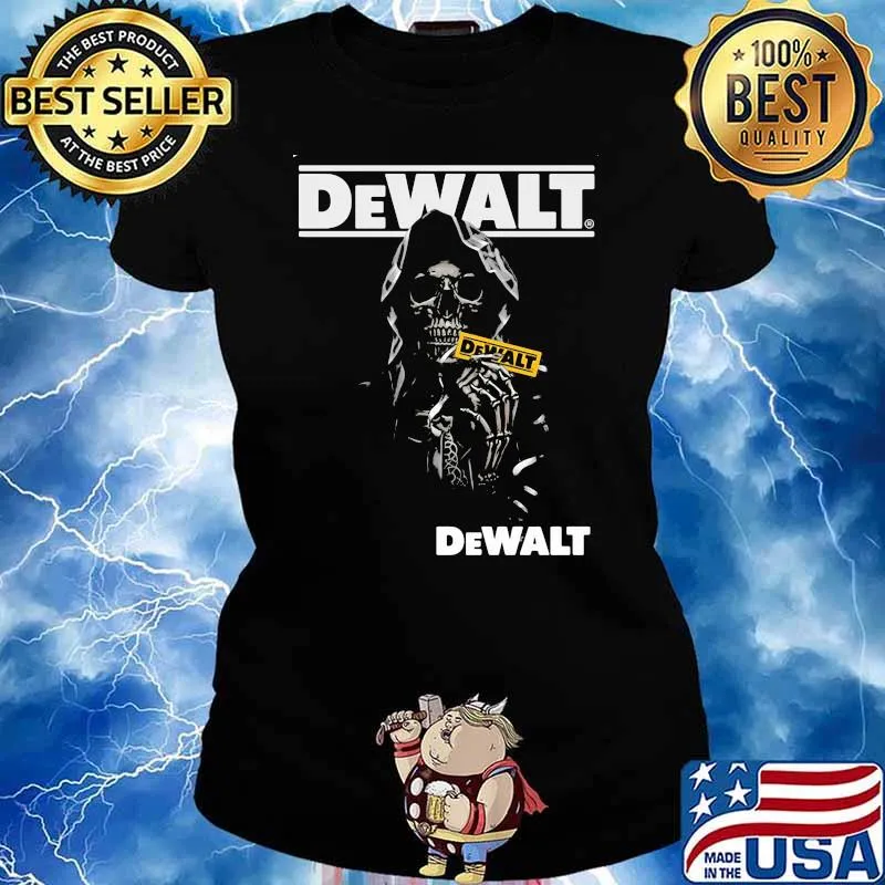 Skull With Logo Dewalt Shirt Ladies tee